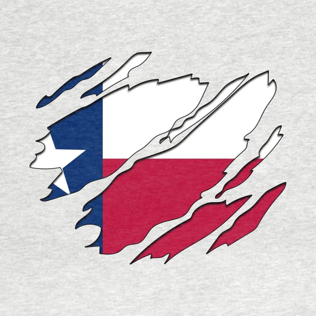 Tear Away Texas Flag by InspiredQuotes